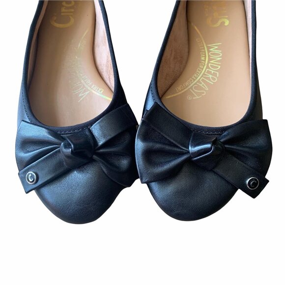 Circus by Sam Edelman Wonderlast Black Bow Preppy Classic Flats 5.5 - Picture 5 of 5